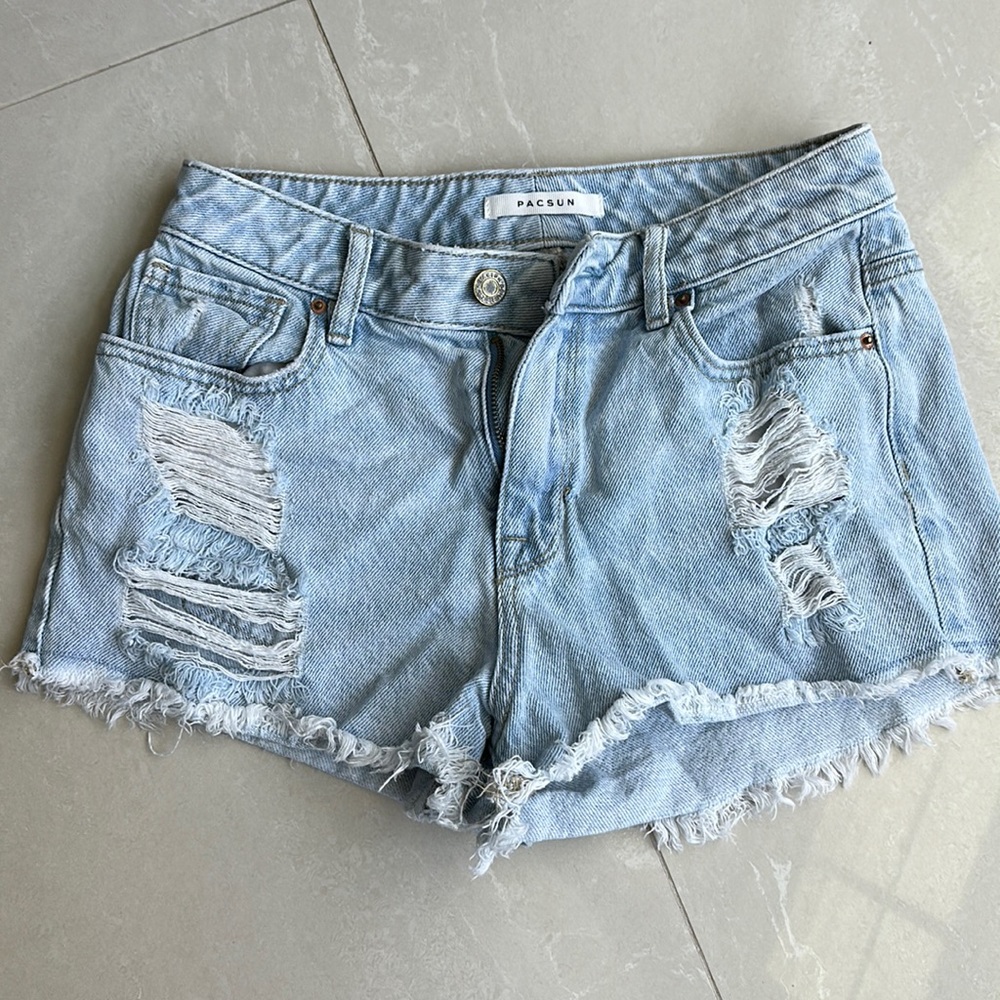 Pacsun High Rise Festival Jean Shorts Size 25!